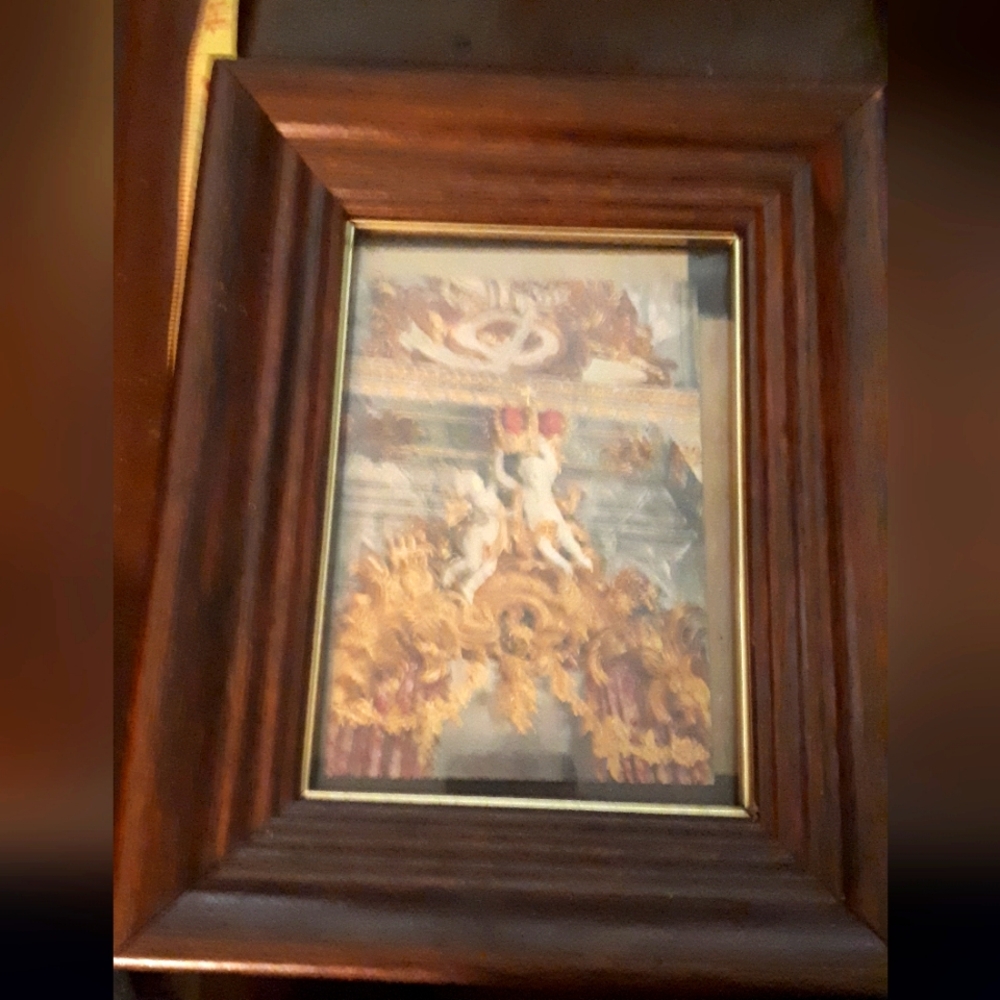 Vintage wooden picture frame